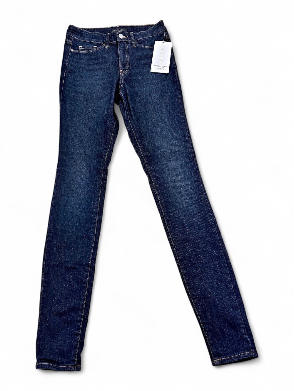 Athleta Sculptek Ultra Skinny Jeans Size 2 Tall Midnight